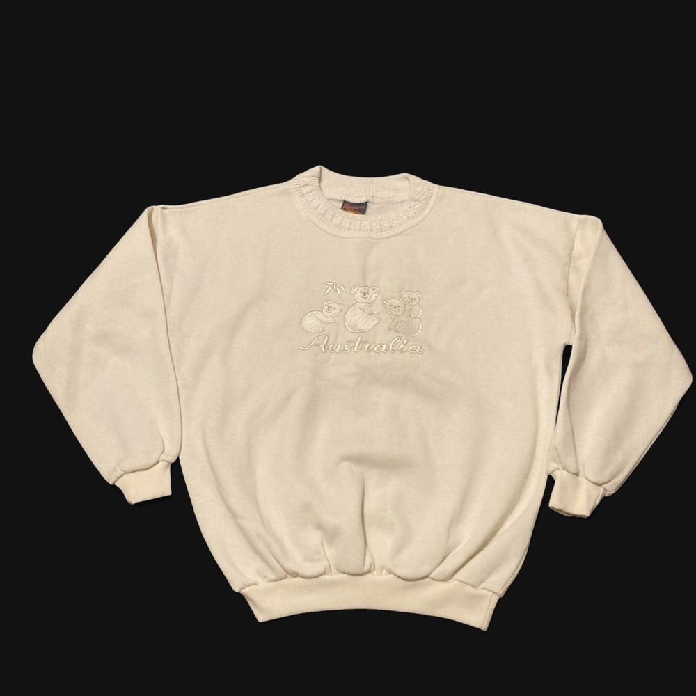 Vintage 80s/90s Australia koala bear crewneck grandmacore M/24.5 - Picture 2 of 8